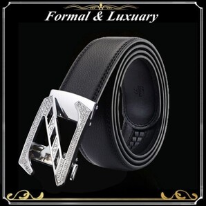 ベルト j47【黒】折りたたみ発送 ブラック 穴なし 無段階調整ベルト ゴルフベルト 人気 オートロック メンズ 革 ビジネス カジュアル