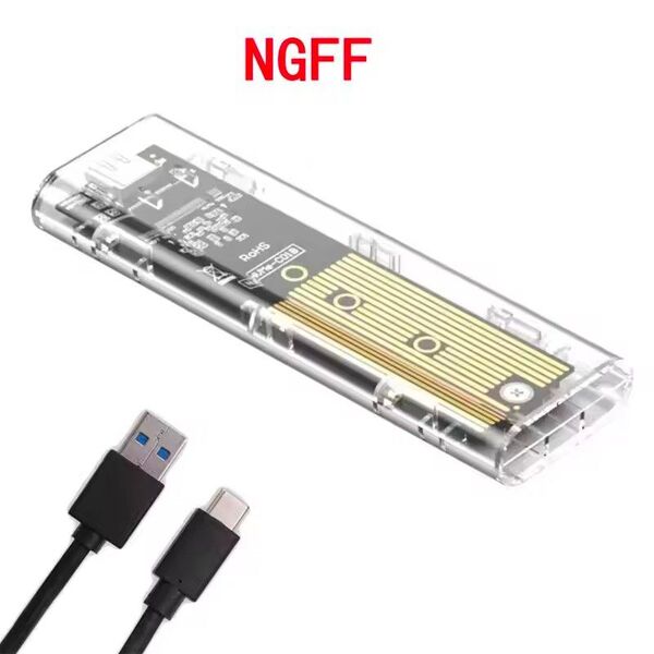 【ケーブル付き】 M.2 SATA NGFF SSD ケース SATA USB 3.1 10Gbps