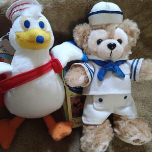 TDS 2012 マイ・フレンドダッフィー&ティッピーブルー ぬいぐるみバッジ