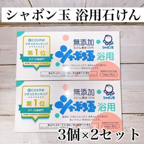 【6個セット】シャボン玉石けん 浴用 100g x 6個(3個入 × 2)