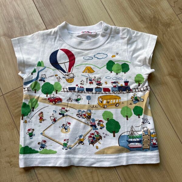ファミリア familiar おはなしシリーズ 70周年限定Tシャツ 80