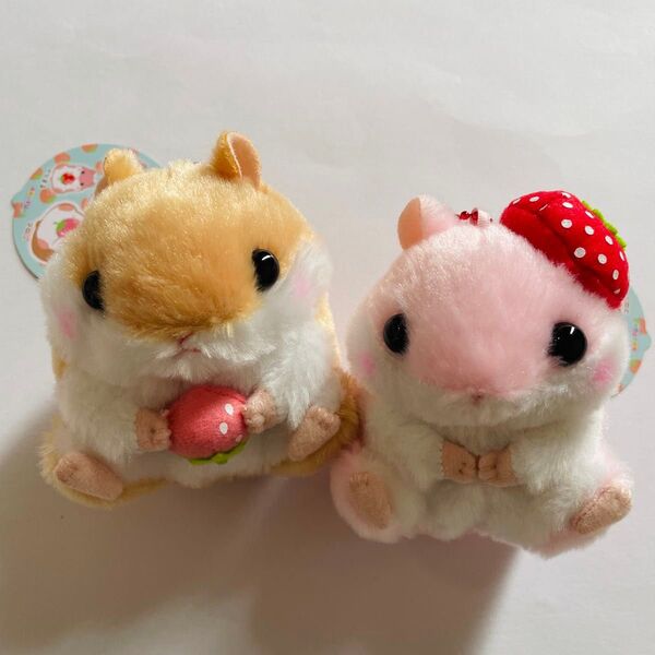 ころはむコロンストロベリー LMC いちご ハムスター ももちゃん コロン マスコット ぬいぐるみ ボールチェーン付き