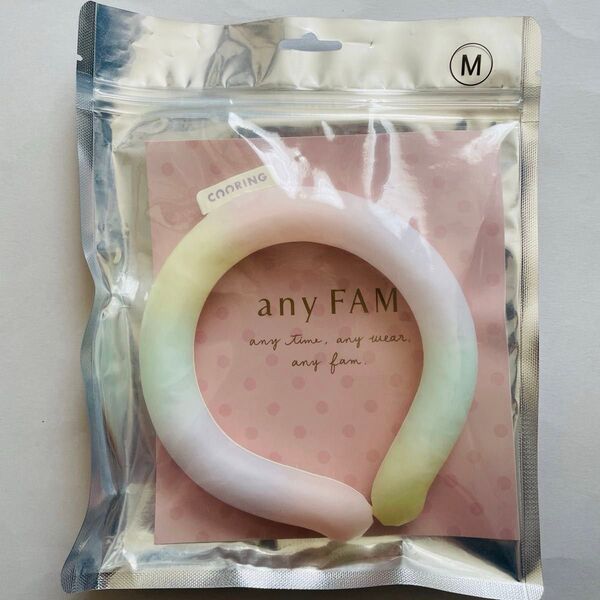エニィファム any FAM KIDS クーリング アイスリング レインボー M キッズ 熱中症 暑さ対策 ネッククーラー