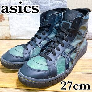 美品 asics アシックス スポーツスタイル ゲルPTG ポイントゲッター ブラックネクスキン 27cm