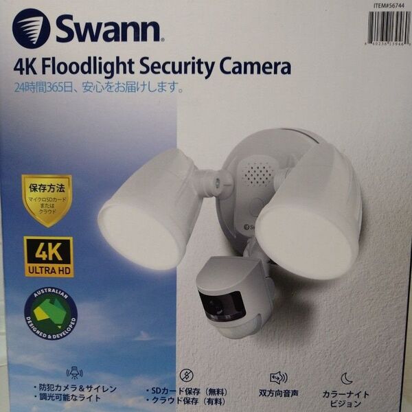 新品 Swann Floodlight Security Camera フロードライトカメラ スワン