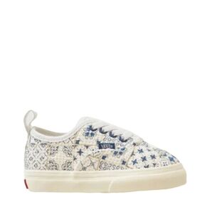 VANS Authentic キッズ スニーカー タイル柄 オフホワイト ブルー 未使用