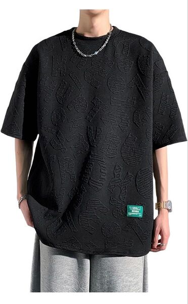メンズ 夏服 Tシャツ 半袖 丸首 無地 大きいサイズ 薄手 柔らかい おしゃれ トレンド 無地 速乾性 ゆったりM