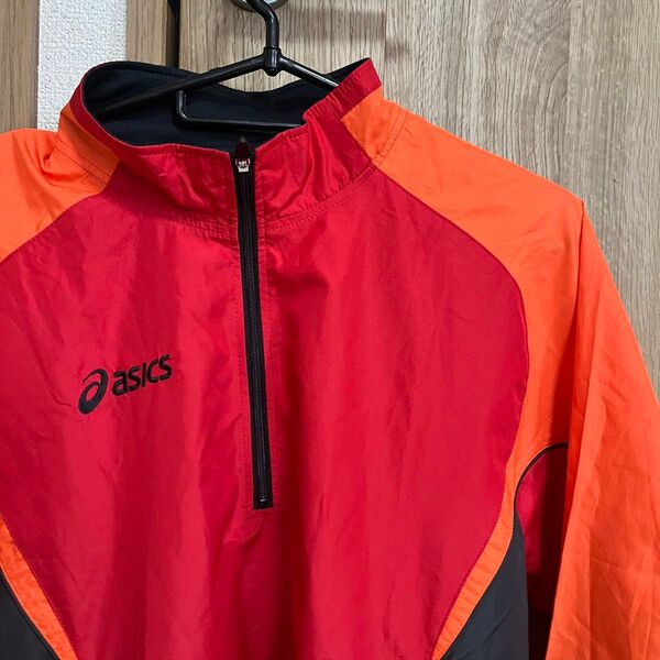 asics ハーフジップ パーカー
