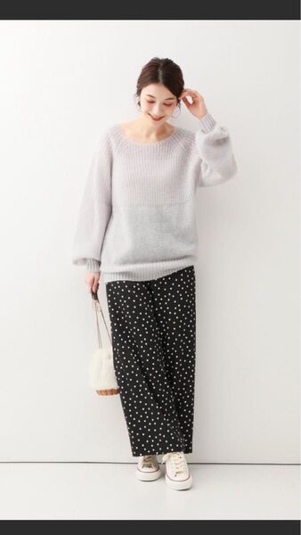 美品、スローブイエナ、イージーパンツ、ドット柄