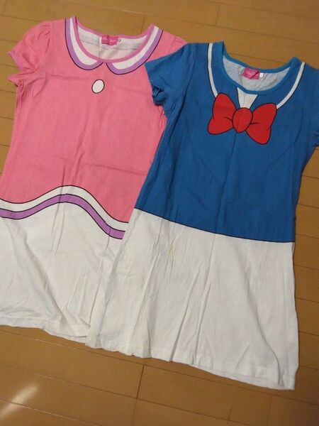 Lサイズ、レディース、ディズニー、半袖 Tシャツ ワンピース トップス