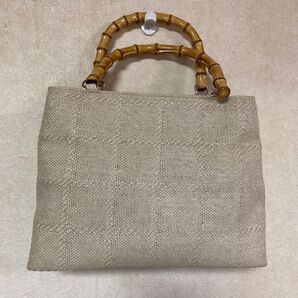 新品 バンブーハンドルバック アイボリー