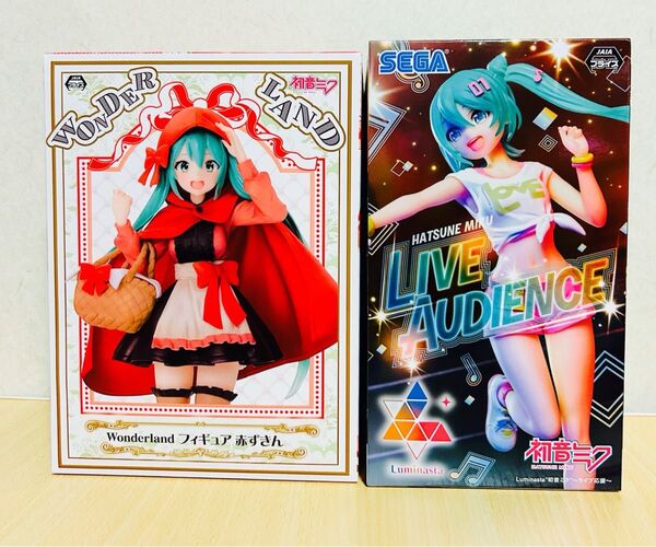 初音ミク Wonderland 赤ずきん フィギュア Luminasta ”初音ミク”~ライブ応援フィギュア2体セット未開封品