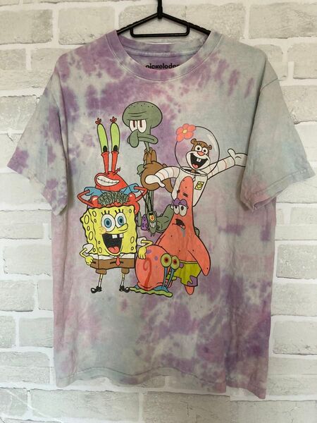 SPONGEBOB ニコロデオン スポンジボブ タイダイTシャツ S