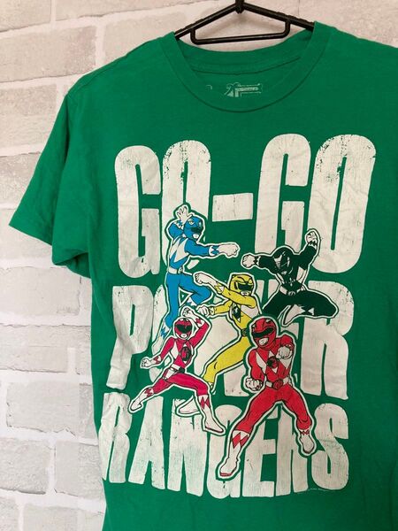 POWER RANGERS プリントTシャツ グリーン Sサイズ