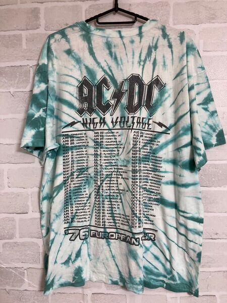 AC/DC EUROPEAN TOUR タイダイ Tシャツ L