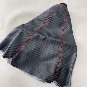シフトブーツカバー シフトノブ ギアレバー 防塵 車用 ブラックレッドライン 装飾