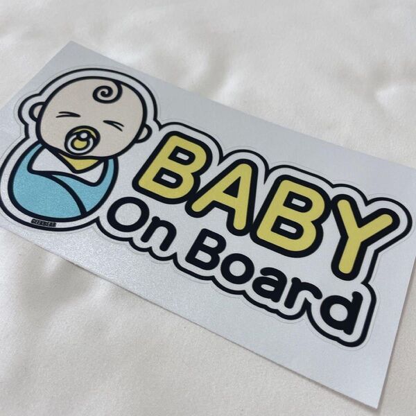 BabyOnBoard赤ちゃん乗ってます 新生児 ステッカー シール 車 ベビーオンボード
