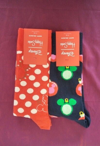 【未使用】Happy Socks × Disney ハッピーソックス 2足セット