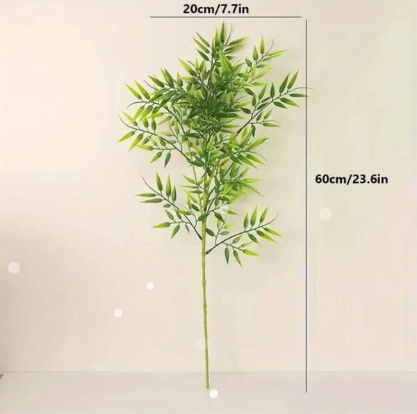 フェイク竹 グリーン 造花 高さ60cm 5本セット