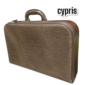 廃盤 美品【cypris】UNITED ARROWS別注クロコ型押しレザーバッグ