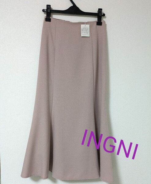 未使用タグ付き イング フレアスカート スモークピンク INGNI スカート