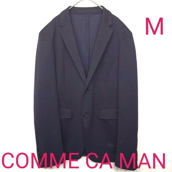 COMME CA MAN ダークネイビー ジャケット M シングル 春夏物