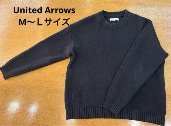United Arrows ユナイテッドアローズ クルーネックニット M