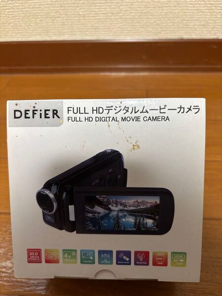 ディフィール DEFiER DF-VCAMSV フルHDデジタルムービーカメラ シルバー 未使用