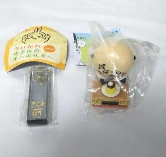 ちいかわ ダンボールウォッチ3 ホテルのキーホルダー ラッコ セット