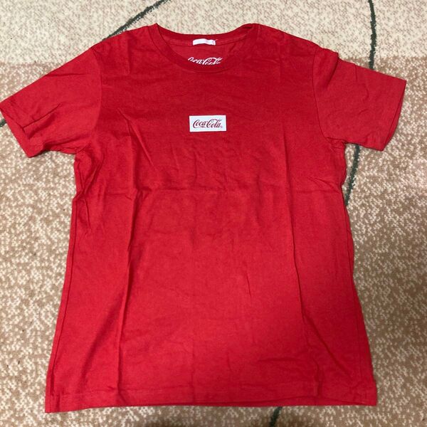 GU レディースCoca-Cola ロゴTシャツ レッドsサイズ