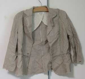 old clothes * Scapa *scapa* cut ... none tailored jacket * beige 40*7 minute sleeve 