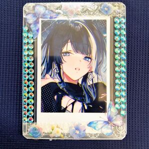 縦入れ B8サイズ 硬質カードケース トレカケース デコ 青系