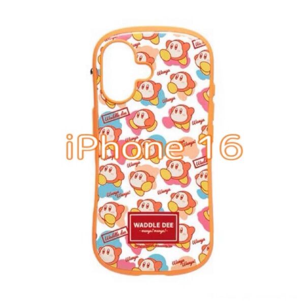 iFace First Class 星のカービィ iPhone 16 ケース MagSafe 対応 (ワドルディがいっぱい!)