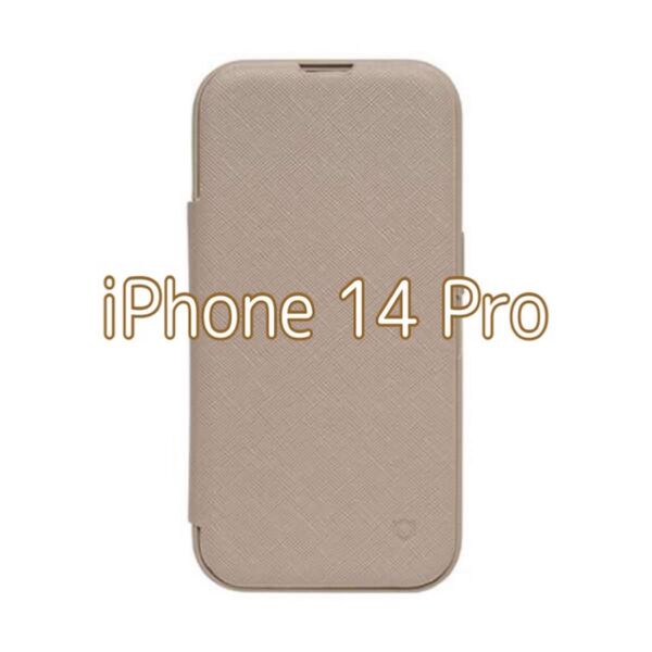 iFace Cardina 2nd iPhone 14 Pro ケース 手帳型 (ベージュ)