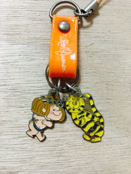 水森亜土 あどちゃん ADO アドちゃんグッズ パーツ マスコット ストラップ チャーム レア コレクション 美品 レトロ 虎