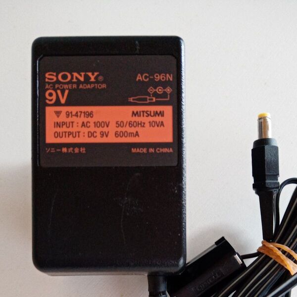 ソニー 純正 ACアダプター 9V AC-96N SONY 動作品