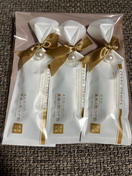 パールドロップ 3袋セット パールストラップ付き、お値下げ中です。