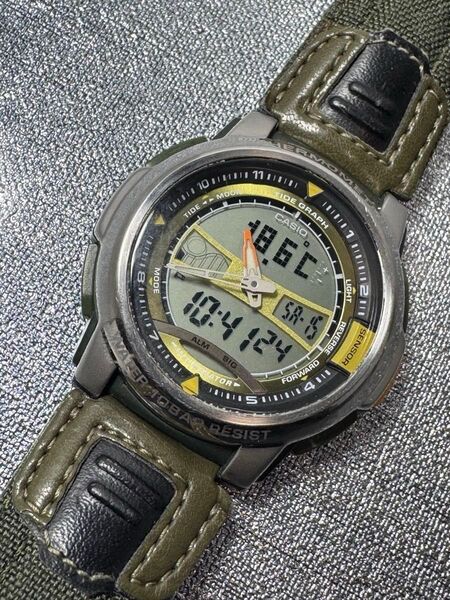 希少 美品 激レア 稼働品 CASIO カシオ AQF-100 ヴィンテージ