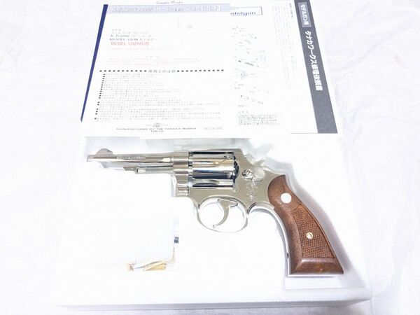 新品 タナカ S&W M10 Military & Police 4インチ ニッケル フィニッシュ バージョン 3 モデルガン