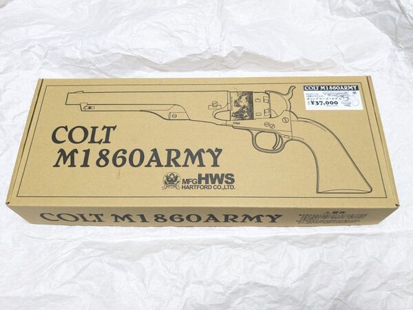 絶版 限定品 ハートフォード HWS 発火式 モデルガン コルト M1860 アーミー ギャンブラーズモデル ショートバレル付属