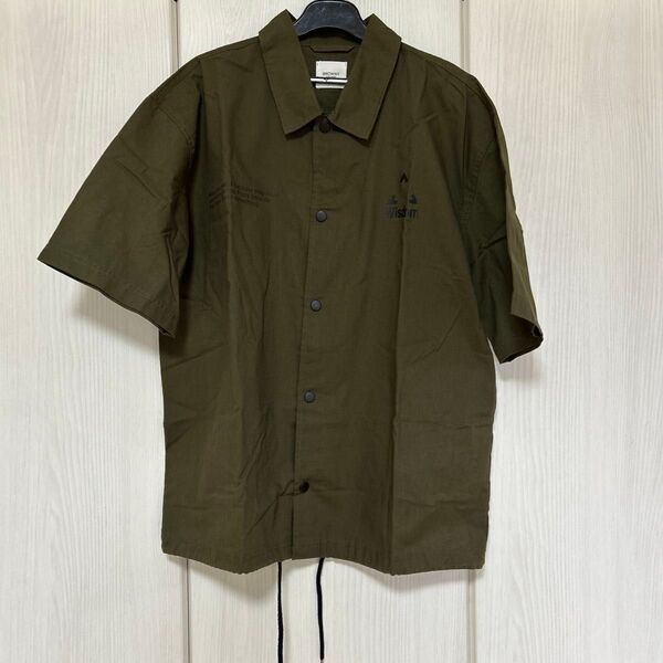 BROWNY VINTAGE 半袖シャツ オリーブ Mサイズ バックプリントがお洒落 カッコイイ まとめ買い割引あり!