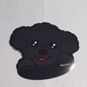 犬のステッカー ワンちゃんステッカー 車ステッカー プードル(ブラック)