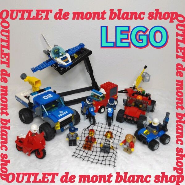 レゴ(LEGO) ブロック 乗り物レゴブロック 山のポリスカーとポリスバイク