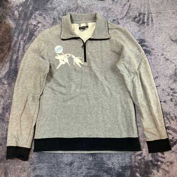 R.NEWBOLD アールニューボールド メンズ Size M ハーフジップ トップス グレー