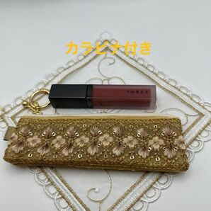 インド刺繍リボン ミニポーチ