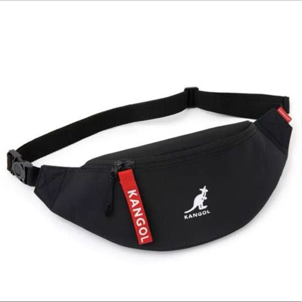 ウエストポーチ ウエストバッグ ブラック kangol 付録