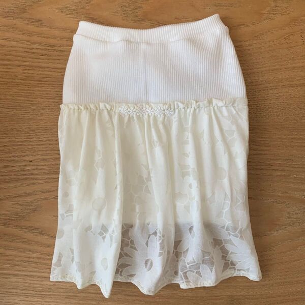 ハンドメイド マーガレットホワイト sizeM 淡色系 ホワイトクリーム 犬服 ペット服