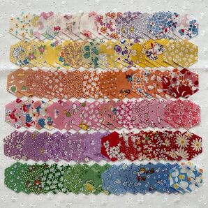① ヘキサゴンカットクロス16mm用120枚 30'sカラー