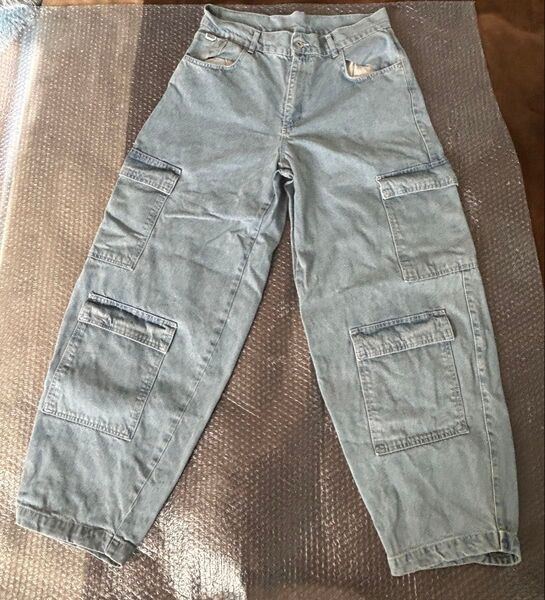 RAGGED ヴィンテージ デニム カーゴパンツ W34 トルコ製 ジーンズ