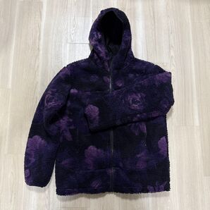 ワークマン 火の粉ついても燃えにくいラゲッジフリースジャケット タイダイパープル